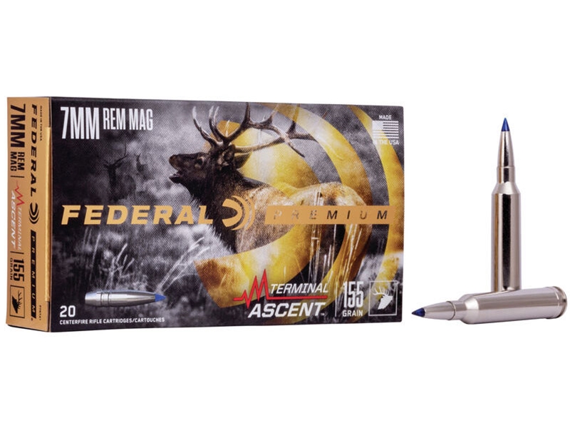 Federal Premium 7mm Rem Mag 155gr Terminal Ascent 20rd
