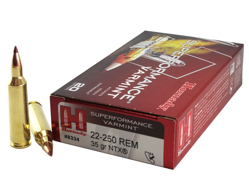 Hornady Superformance Varmint .22-250 Rem 35gr NTX Lead-Free 20rd