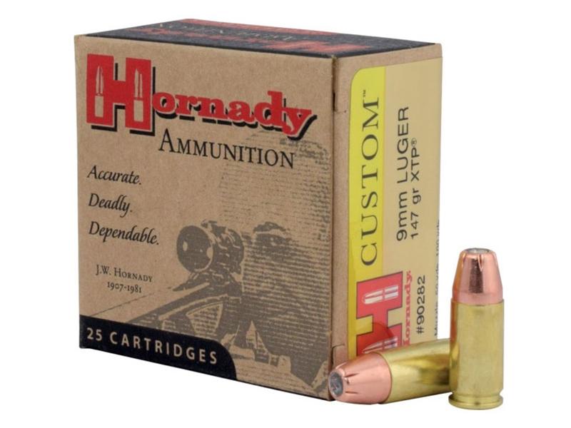 Hornady Custom 9mm 147gr XTP 25rd