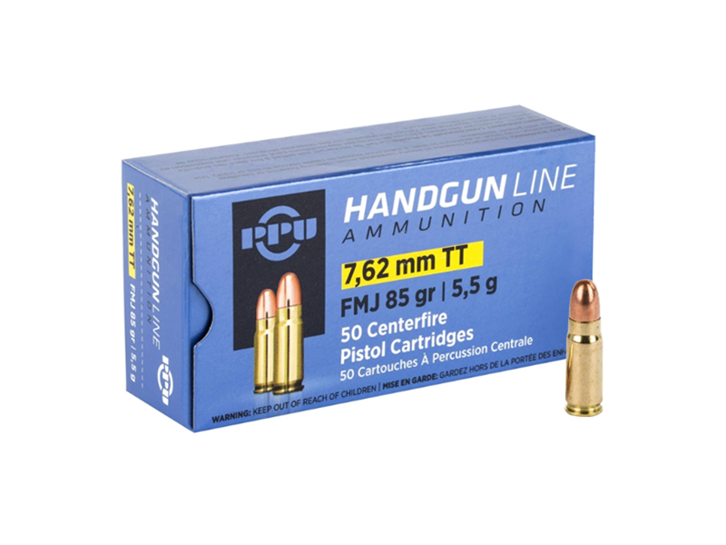 PPU 7.62x25 Tokarev 85gr FMJ 50rd
