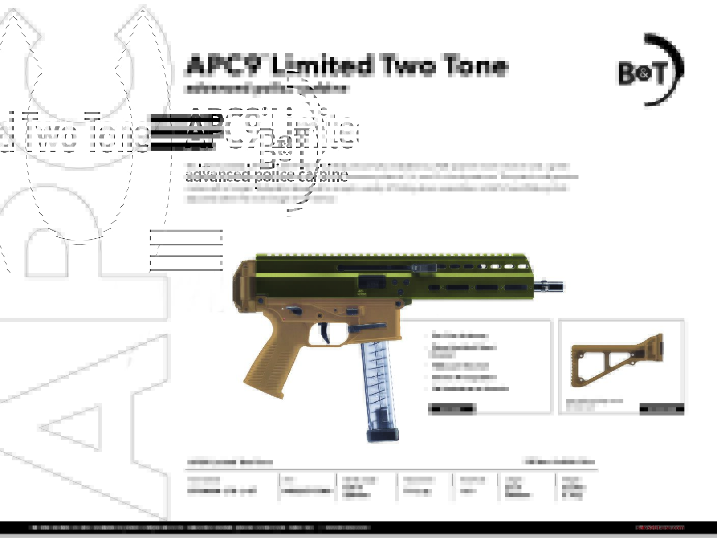 APC9 Limited Two Tone Green Upper, Tan Low Receiver