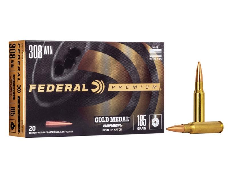 Federal Gold Medal Berger .308Win 185gr OTM 20rd