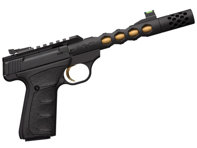 Browning Buck Mark Plus Vision Suppressor Ready .22LR Pistol Black/Gold TB