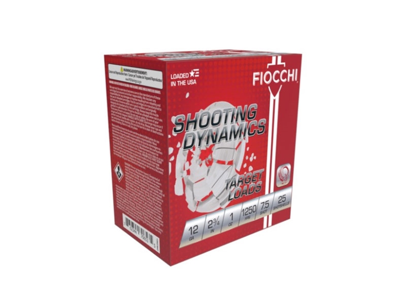 Fiocchi Shooting Dynamics 12GA 2.75' 1 oz 7.5 Shot 25rd