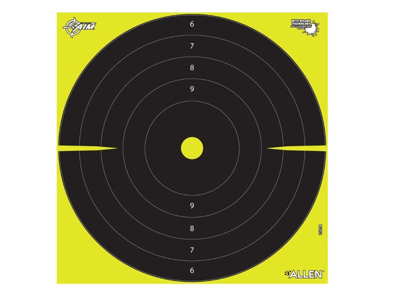 Allen EZ Aim 12x12 Non Adhesive Splash Bullseye Target, 12 Pack