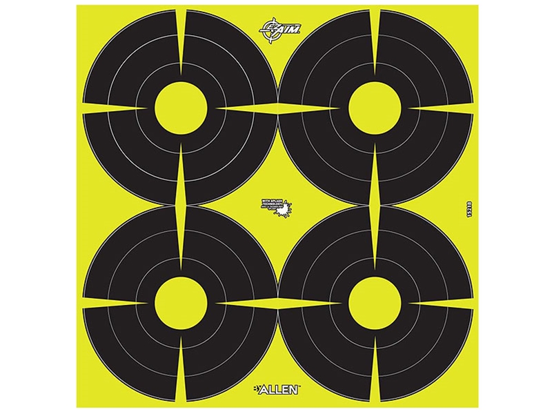 Allen EZ Aim 12x12 Non Adhesive Splash Sight In Target, 12 Pack